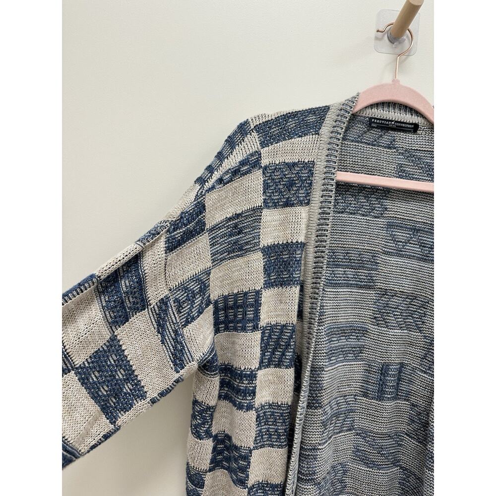 Peruvian Connection Sahel Cardigan Pocket Button Down Sweater Women’s Large - Picture 7 of 12
